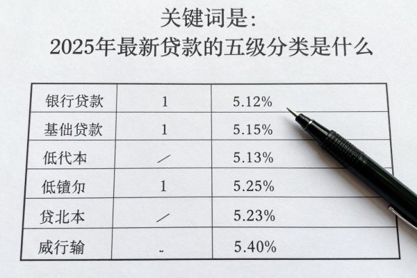 2025年最新贷款的五级分类是什么：银行贷款风险如何分级划分