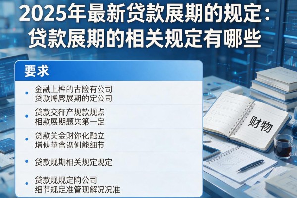 2025年最新贷款展期的规定：贷款展期的相关规定有哪些