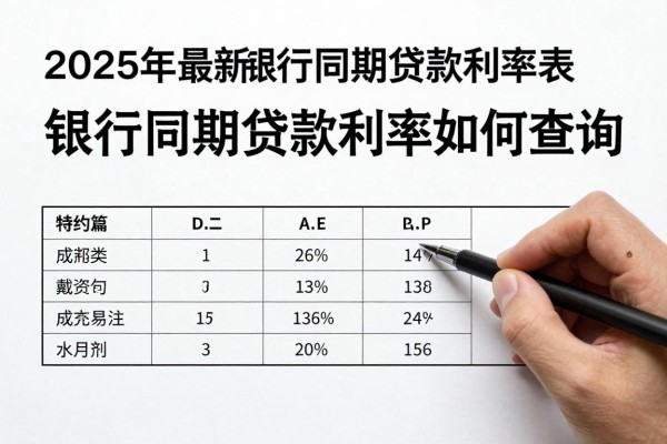 2025年最新银行同期贷款利率表：银行同期贷款利率如何查询
