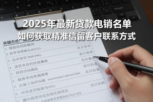 2025年最新贷款电销名单：如何获取精准信贷客户联系方式