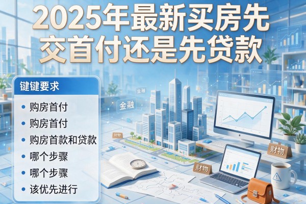 2025年最新买房先交首付还是先贷款：购房首付和贷款哪个步骤该优先进行