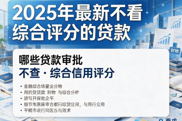 2025年最新不看综合评分的贷款：哪些贷款审批不查综合信用评分