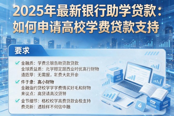 2025年最新银行助学贷款：如何申请高校学费贷款支持