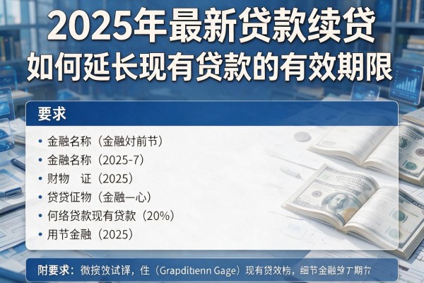 2025年最新贷款续贷：如何延长现有贷款的有效期限