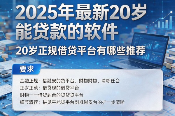 2025年最新20岁能贷款的软件：20岁正规借贷平台有哪些推荐
