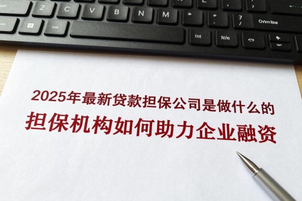 2025年最新贷款担保公司是做什么的：担保机构如何助力企业融资