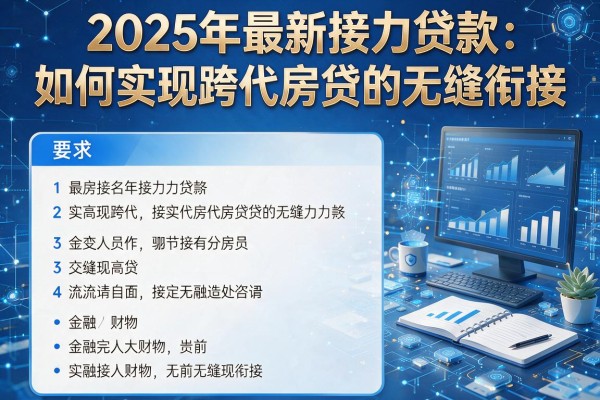 2025年最新接力贷款：如何实现跨代房贷的无缝衔接
