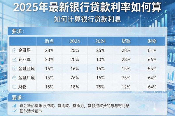 2025年最新银行贷款利率如何算：如何计算银行贷款利息