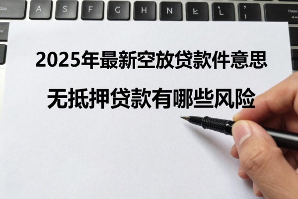 2025年最新空放贷款什么意思：无抵押贷款有哪些风险