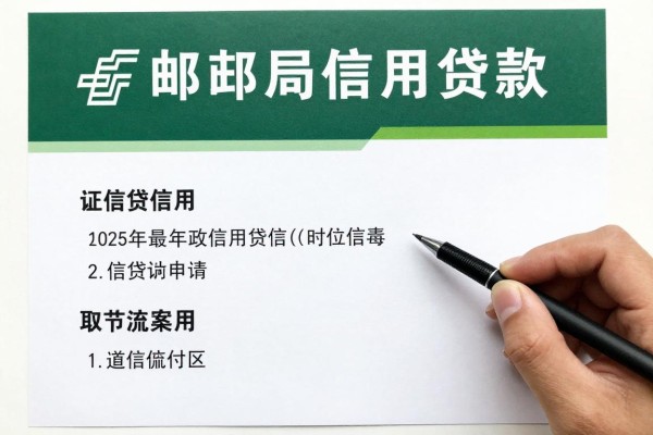 2025年最新邮政信用贷款：邮局信贷如何申请