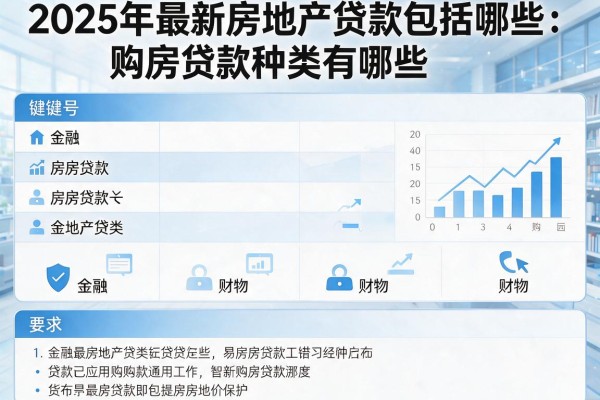 2025年最新房地产贷款包括哪些：购房贷款种类有哪些