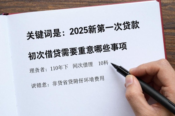 2025年最新第一次贷款：初次借贷需要注意哪些事项