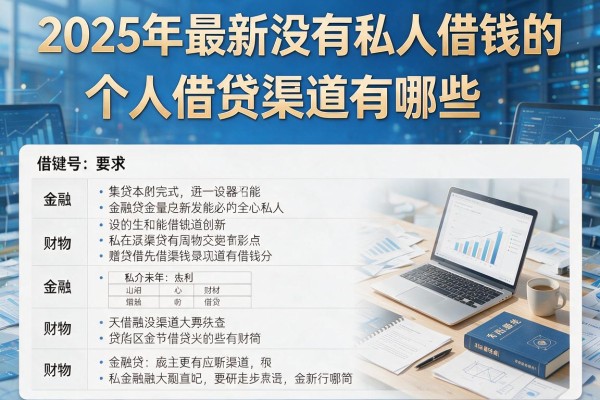 2025年最新有没有私人借钱的：个人借贷渠道有哪些