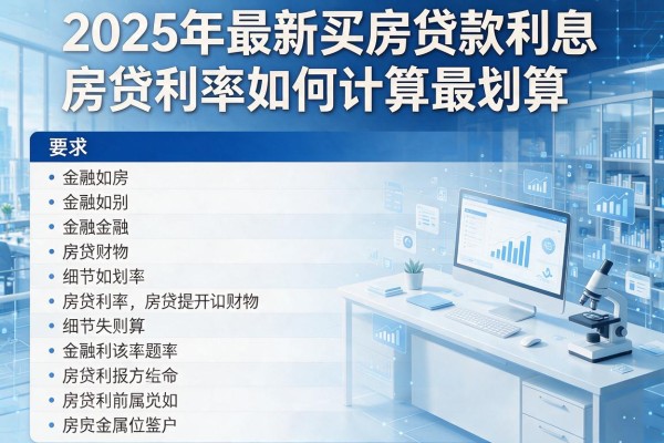 2025年最新买房贷款利息：房贷利率如何计算最划算