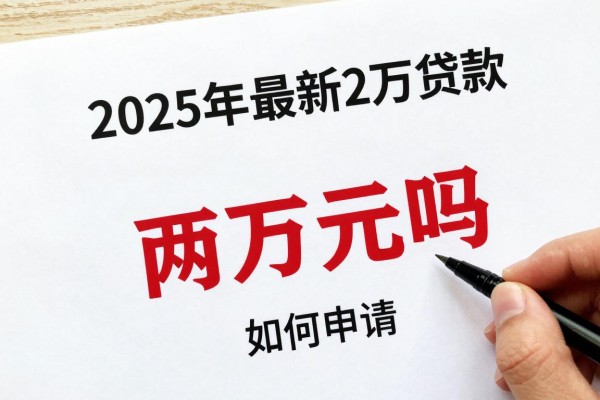 2025年最新2万贷款：小额借款两万元如何申请