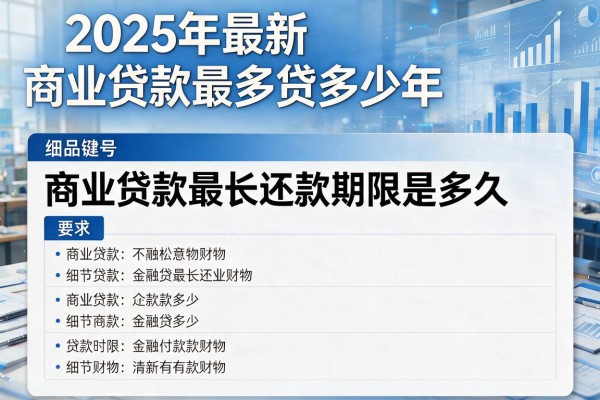 2025年最新商业贷款最多贷多少年：商业贷款最长还款期限是多久