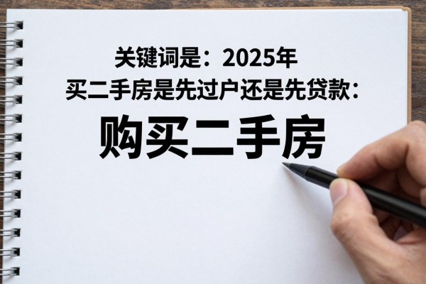 2025年最新买二手房是先过户还是先贷款：购买二手房过户贷款顺序如何
