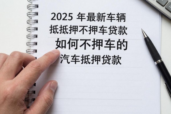 2025年最新车辆抵押不押车贷款：如何办理不押车的汽车抵押贷款