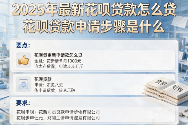 2025年最新花呗贷款怎么贷：花呗贷款申请步骤是什么