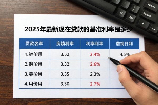 2025年最新现在贷款的基准利率是多少：当前房贷基准利率是多少