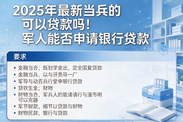 2025年最新当兵的可以贷款吗：军人能否申请银行贷款