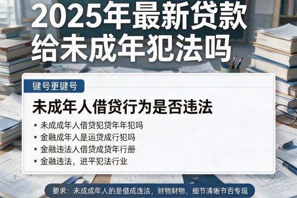 2025年最新贷款给未成年犯法吗：未成年人借贷行为是否违法