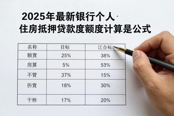 2025年最新银行个人住房抵押贷款额度的计算公式是什么：住房抵押贷款额度如何计算