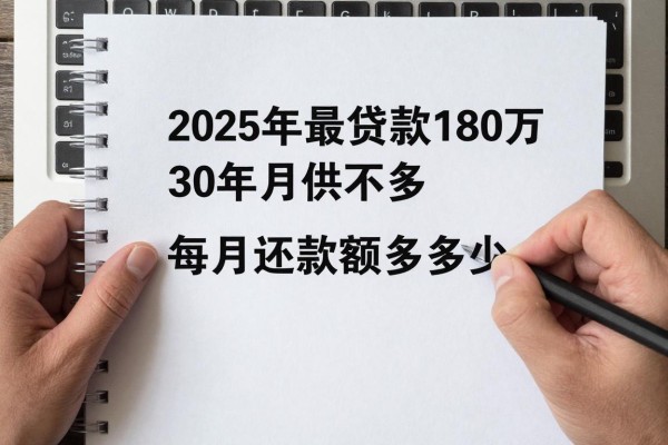 2025年最新贷款180万30年月供是多少：180万房贷30年每月还款额多少