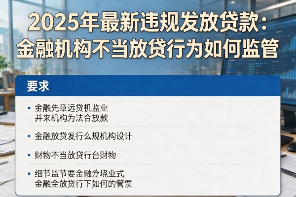 2025年最新违规发放贷款：金融机构不当放贷行为如何监管