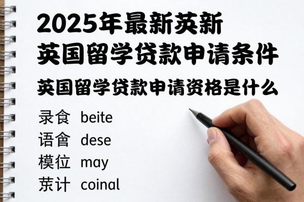 2025年最新英国留学贷款申请条件：英国留学贷款申请资格是什么