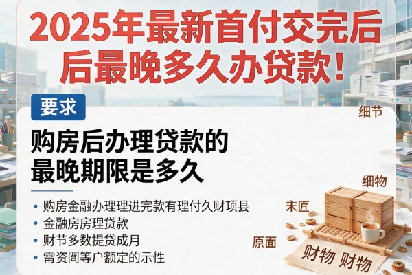 2025年最新首付交完后最晚多久办贷款：购房后办理贷款的最晚期限是多久