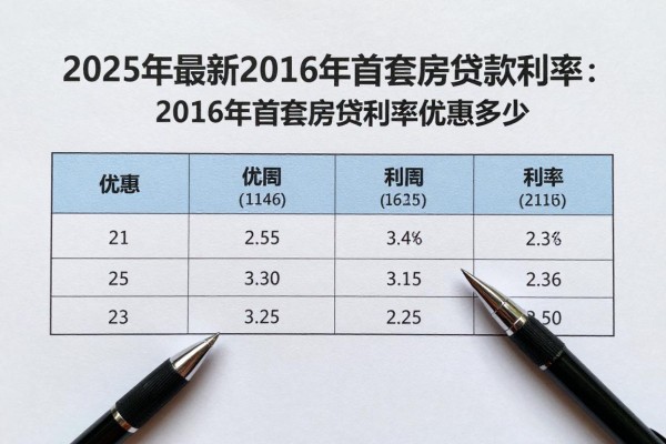 2025年最新2016年首套房贷款利率：2016年首套房贷利率优惠多少