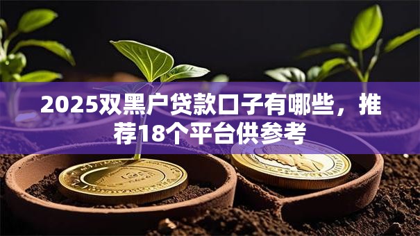 2025双黑户贷款口子有哪些,推荐18个平台供参考 2025双黑户贷款口子有哪些,推荐18个平台供参考