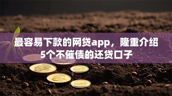 最容易下款的网贷app,隆重介绍5个不催债的还贷口子 最容易下款的网贷app,隆重介绍5个不催债的还贷口子