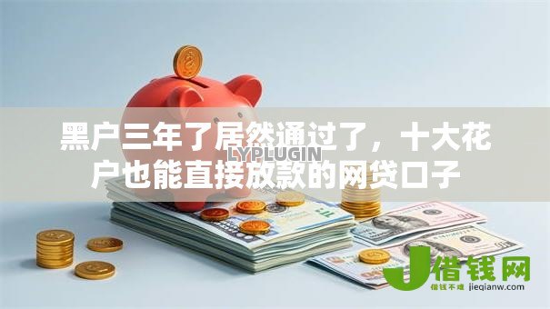 黑户三年了居然通过了,十大花户也能直接放款的网贷口子 黑户三年了居然通过了,十大花户也能直接放款的网贷口子