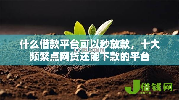 什么借款平台可以秒放款,十大频繁点网贷还能下款的平台 什么借款平台可以秒放款,十大频繁点网贷还能下款的平台