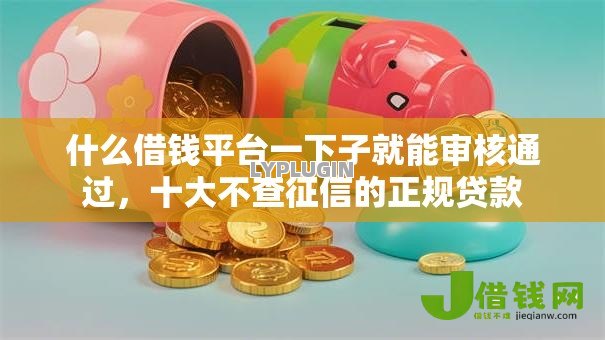 什么借钱平台一下子就能审核通过，十大不查征信的正规贷款