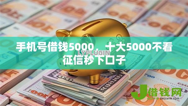 手机号借钱5000,十大5000不看征信秒下口子 手机号借钱5000,十大5000不看征信秒下口子