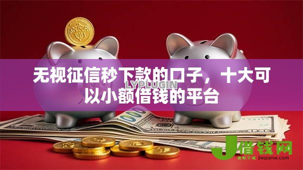 无视征信秒下款的口子，十大可以小额借钱的平台