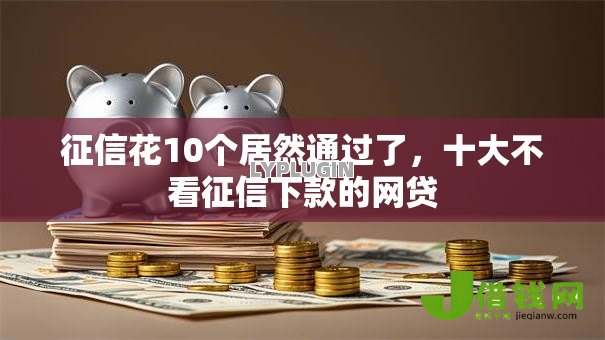征信花10个居然通过了，十大不看征信下款的网贷