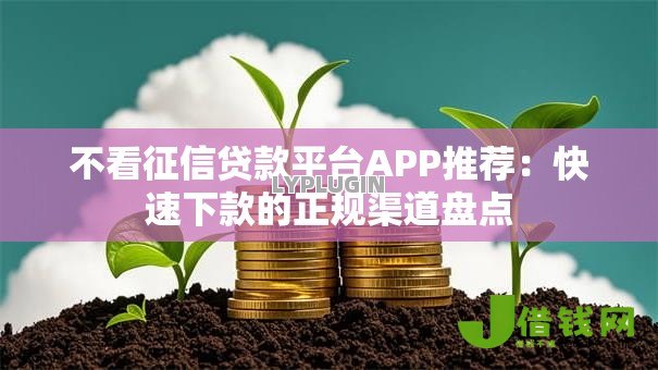 不看征信贷款平台APP推荐：快速下款的正规渠道盘点