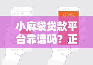 小麻袋贷款平台靠谱吗？正规贷款平台推荐及申请攻略