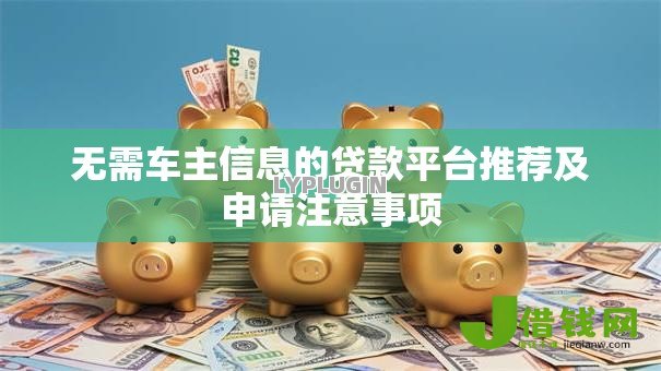 无需车主信息的贷款平台推荐及申请注意事项