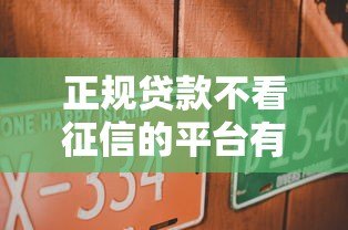 正规贷款不看征信的平台有哪些？这10个渠道可参考