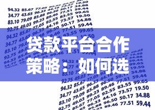 贷款平台合作策略：如何选择与金融机构共赢的模式