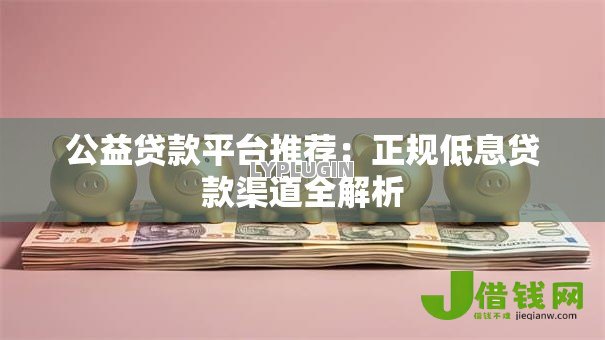 公益贷款平台推荐:正规低息贷款渠道全解析 公益贷款平台推荐:正规低息贷款渠道全解析