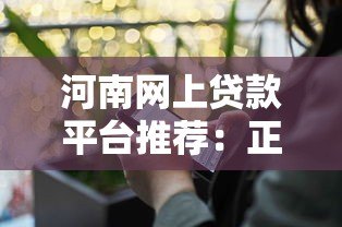 河南网上贷款平台推荐：正规低息、放款快、操作便捷