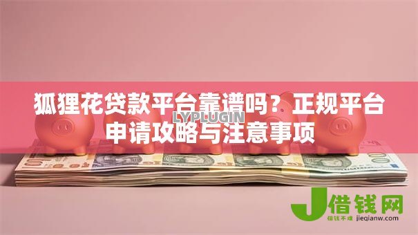 狐狸花贷款平台靠谱吗？正规平台申请攻略与注意事项