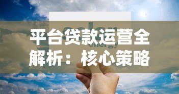 平台贷款运营全解析:核心策略与风险管控指南 平台贷款运营全解析:核心策略与风险管控指南