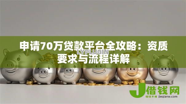 申请70万贷款平台全攻略：资质要求与流程详解